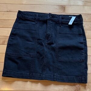 Old Navy Classic Black Denim Mini Skirt